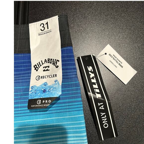 BILLABONG NWT $59 Recycler All Day Heather Pro Performance Board Shorts Size 31 - Picture 8 of 10